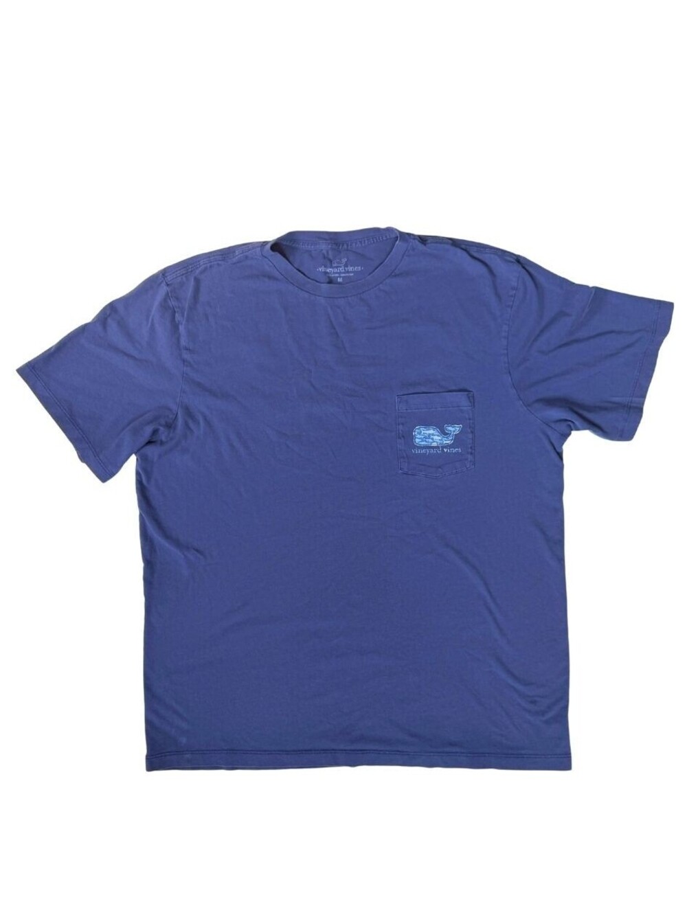 Vineyard Vines Men’s M Blue Shark Whale Pocket T-Shirt